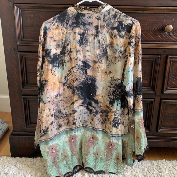 Beautiful silk Tunic Women’s Size M - Picture 4 of 5